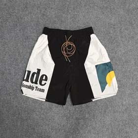 4.Rhude Colorblock Sonnenuntergang Schreiben Druck Strand Shorts (32 Stile) -0786  