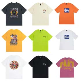 Stu kreative Reverse Logo Buchstaben Unisex T-Shirts-1851  