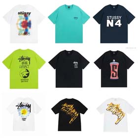 Stu kreative Reverse Logo Brief Kurzarm T-Shirt-1853  