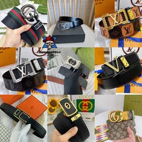 Louis Vuitton LV Gucci Hermès Prada Business Herren Ledergürtel-2323  