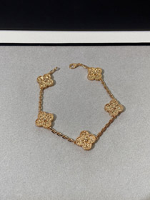 Van Cleef & Arpels Lava Gold Vierblattkleutel Fünf Blumen-3698  