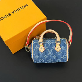 Louis Vuitton LV Mini Denim Kissentasche Anhänger-3934  