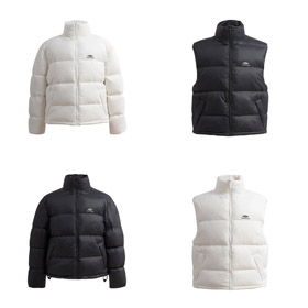 Balenciaga Vollfarbe Logo Brief Druck Reißverschluss Stand Kragen Skijacke lose Version-4279  