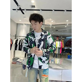 LOUIS VUITTON LV Farbe passende Charakter Muster Kapuze Reißverschluss Sweatshirt -4399  