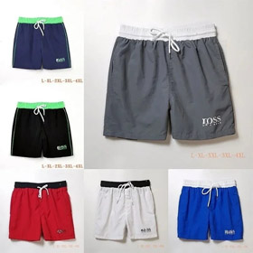 HUGO BOSS Logo drucken schnell trocknen kontrastierende Farbe Taillenband Schwimmshorts-2881